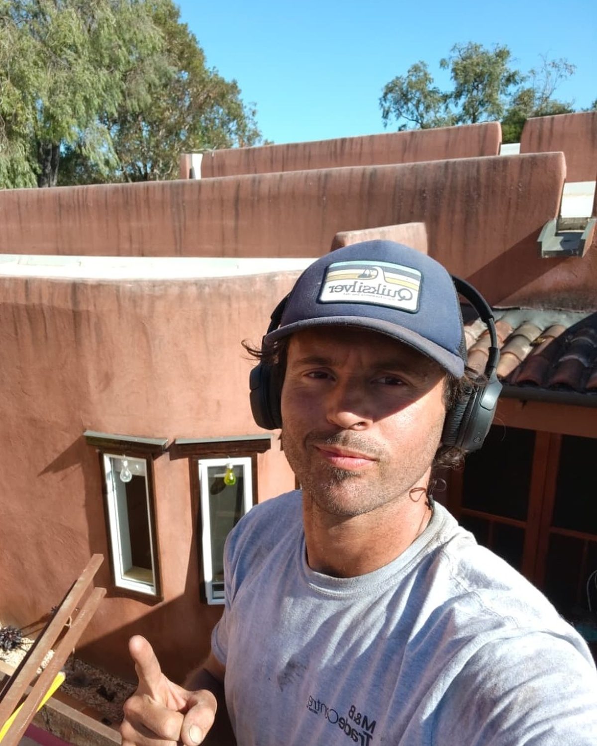 Pablo Colombino at work on site